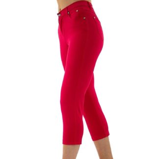 Marble 2401 Cropped Jeans Red