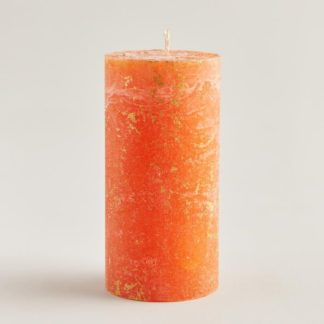Orange & Cinnamon Scented Pillar Candle