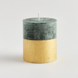 Winter Thyme Half Dipped Pillar Candle