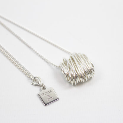 Neptune Pendant Necklace Silver