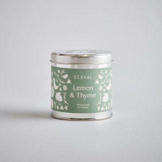 Lemon & Thyme Scented Tin Candle