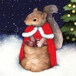 Santa Squirrel Card Pack