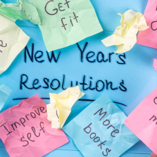 Zero Waste New Years Resolution Blog Image: Post-it Notes with resolution ideas